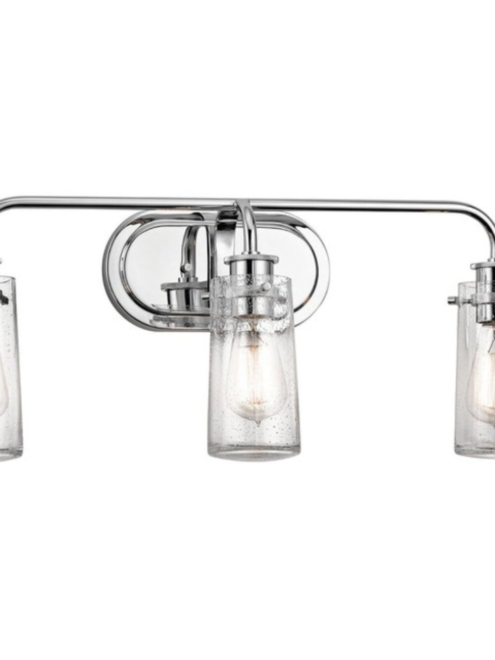 Kichler Braelyn 3 Light 24-Inches Seeded Glass Vanity Light